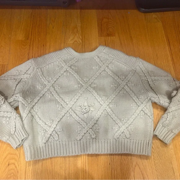 Zara Women's Beige Textured Cardigan - Picture 5 of 5